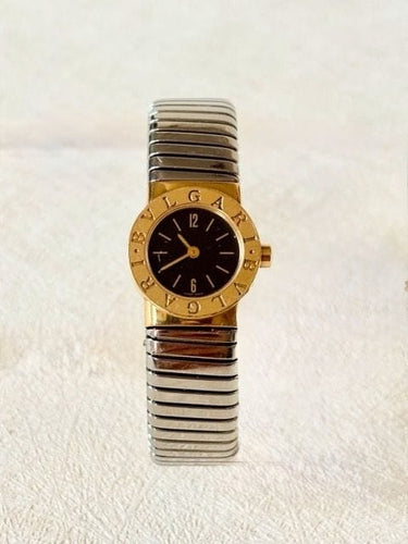 Montre BVLGARI Tubogas - Montre en or jaune 18 carats et acier BB192T 58 Facettes WC-2025-1569