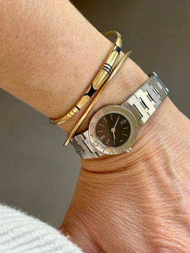 Montre BVLGARI - Montre en acier modèle BB23SS 23 mm 58 Facettes WC-2025-1842