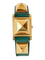 Montre Hermès Médor - Montre en plaqué or, cuir vert 58 Facettes WC-2025-1884