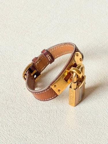 Montre Hermès Kelly - Montre à quartz avec bracelet cuir marron 58 Facettes WC-2025-1813