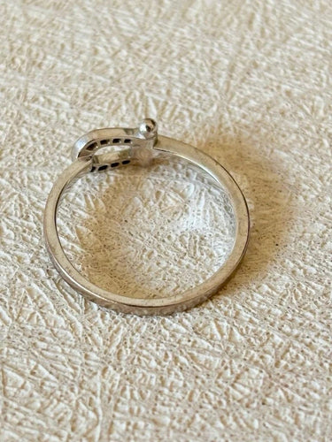 Bague 49 FRED Force 10 - Bague petit modèle en or blanc et diamants 58 Facettes WC-2025-2182