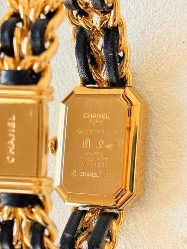 Montre CHANEL Première - Montre quartz taille S bracelet plaqué or et cuir 58 Facettes WC-2025-2360
