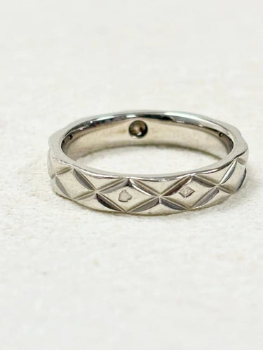 Bague 48 Chanel Coco Crush - Bague mini motif matelassé en platine diamant 58 Facettes WC-2025-2214