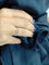 Bague 55 Bague en or blanc 18 carats avec diamant champagne et diamants 58 Facettes AO-0002