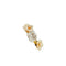 Bague 52 Roberto Coin - Lot de 3 bagues fleurs en or rose, jaune et blanc et diamants 58 Facettes