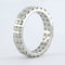 Bague 57 Bague en or blanc 18 carats sertie de diamants taille brillant 2,00 ct 58 Facettes