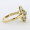Bague 56 Bague en or jaune 14 carats sertie de diamants 1,00 ct 58 Facettes