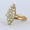 Bague 52 Bague marquise en or jaune 20 carats sertie d’un diamant taille ancienne 58 Facettes
