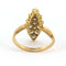 Bague 52 Bague marquise en or jaune 20 carats sertie d’un diamant taille ancienne 58 Facettes
