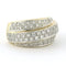 Bague 54 Bague en or bicolore sertie de diamants taille brillant jusqu’à 1,00 ct 58 Facettes