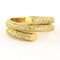 Bague 53 Bague en or jaune 18 carats sertie de diamants taille brillant 1,00 ct 58 Facettes