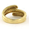 Bague 53 Bague en or jaune 18 carats sertie de diamants taille brillant 1,00 ct 58 Facettes