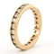 Bague 55 Bague d’éternité en or rose 18 carats avec diamants taille brillant 58 Facettes