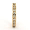 Bague 55 Bague d’éternité en or rose 18 carats avec diamants taille brillant 58 Facettes