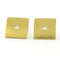 Boucles d'oreilles Boucles d'oreilles puces en or jaune 18 carats et diamants princesse 58 Facettes