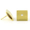 Boucles d'oreilles Boucles d'oreilles puces en or jaune 18 carats et diamants princesse 58 Facettes