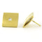 Boucles d'oreilles Boucles d'oreilles puces en or jaune 18 carats et diamants princesse 58 Facettes