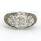 Bague 53 Bague en or blanc 18 carats sertie de diamants taille rose et brillant 58 Facettes