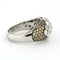 Bague 53 Bague en or blanc 18 carats sertie de diamants taille rose et brillant 58 Facettes