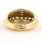 Bague 55 Bague rétro en or rouge 14 carats et platine 850 avec diamants 0,35 ct 58 Facettes