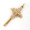 Pendentif Pendentif croix avec Jésus en or rose 14 carats 58 Facettes