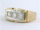 Bague 60 Bague Tank bicolore en or 18 carats sertie de diamants 58 Facettes