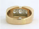Bague 60 Bague Tank bicolore en or 18 carats sertie de diamants 58 Facettes