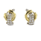 Boucles d'oreilles Boucles d’oreilles clips bicolores en or 14 carats et diamants 58 Facettes