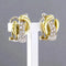 Boucles d'oreilles Boucles d’oreilles clips bicolores en or 14 carats et diamants 58 Facettes