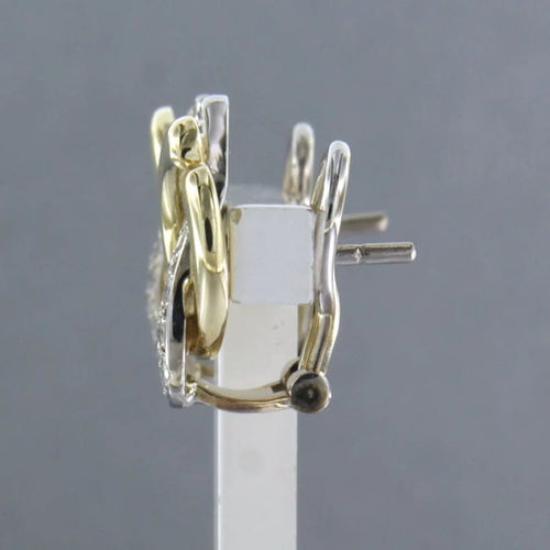 Boucles d'oreilles Boucles d’oreilles clips bicolores en or 14 carats et diamants 58 Facettes