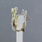 Boucles d'oreilles Boucles d’oreilles clips bicolores en or 14 carats et diamants 58 Facettes
