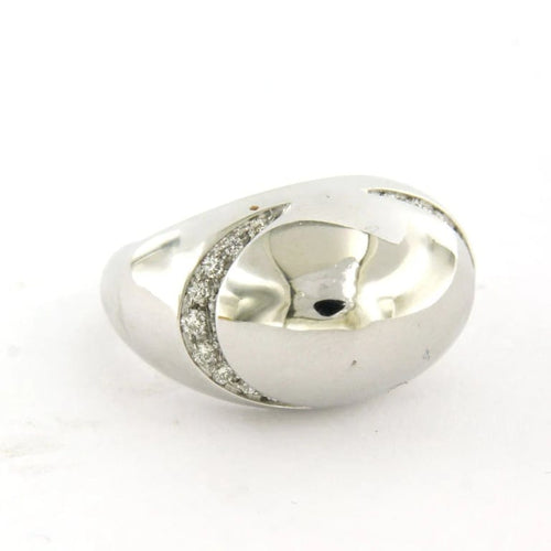 Bague 51 Bulgari - Bague en or blanc 18 carats et diamants taille brillant 58 Facettes