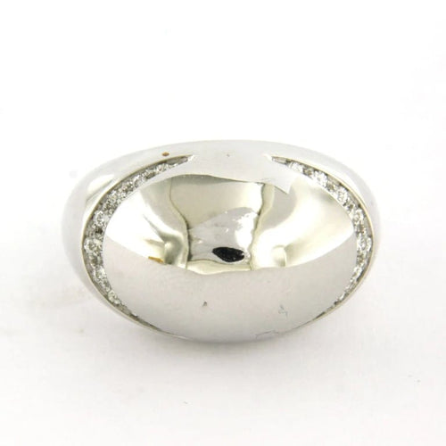 Bague 51 Bulgari - Bague en or blanc 18 carats et diamants taille brillant 58 Facettes