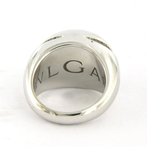 Bague 51 Bulgari - Bague en or blanc 18 carats et diamants taille brillant 58 Facettes