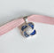 Pendentif Pendentif motif floral en or blanc 18k avec saphirs et diamants 58 Facettes