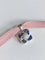 Pendentif Pendentif motif floral en or blanc 18k avec saphirs et diamants 58 Facettes