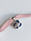 Pendentif Pendentif motif floral en or blanc 18k avec saphirs et diamants 58 Facettes