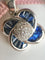 Pendentif Pendentif motif floral en or blanc 18k avec saphirs et diamants 58 Facettes