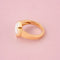 Bague 59 Van Cleef & Arpels Pure Alhambra - Bague en or jaune 18k et nacre blanche 58 Facettes