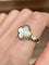 Bague 59 Van Cleef & Arpels Pure Alhambra - Bague en or jaune 18k et nacre blanche 58 Facettes