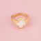 Bague 59 Van Cleef & Arpels Pure Alhambra - Bague en or jaune 18k et nacre blanche 58 Facettes