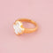 Bague 59 Van Cleef & Arpels Pure Alhambra - Bague en or jaune 18k et nacre blanche 58 Facettes