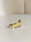 Bague 53 Bague serpent godronnée en or jaune 18k et saphir cabochon 58 Facettes