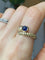 Bague 53 Bague serpent godronnée en or jaune 18k et saphir cabochon 58 Facettes