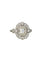 Bague 52.5 Bague en platine sertie de diamants, 1,51 ct 58 Facettes
