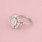 Bague 52.5 Bague en platine sertie de diamants, 1,51 ct 58 Facettes