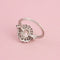 Bague 52.5 Bague en platine sertie de diamants, 1,51 ct 58 Facettes