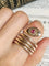 Bague 64-65 Bague serpent ancienne en or rose 18k, rubis et diamants 58 Facettes