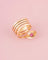 Bague 64-65 Bague serpent ancienne en or rose 18k, rubis et diamants 58 Facettes