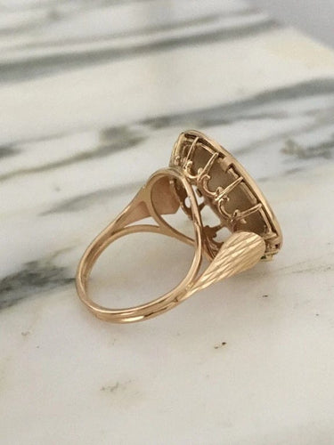 Bague 53 Augis - Bague d’amour en or jaune 18k avec diamant et rubis synthétiques 58 Facettes